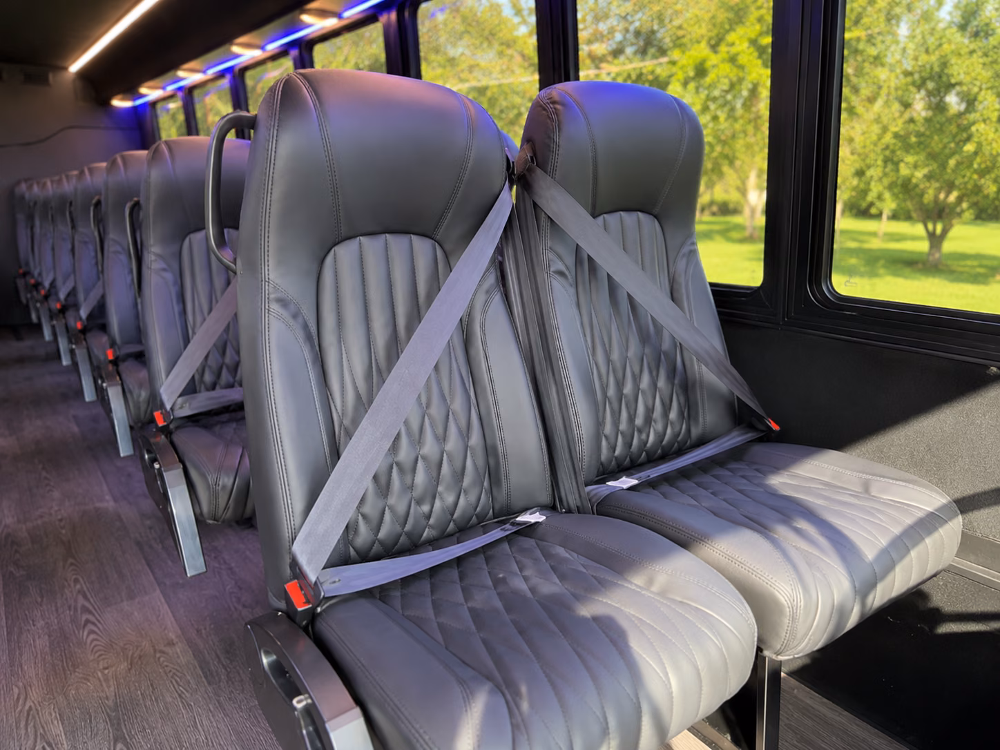 federal way 18 passenger minibus inside