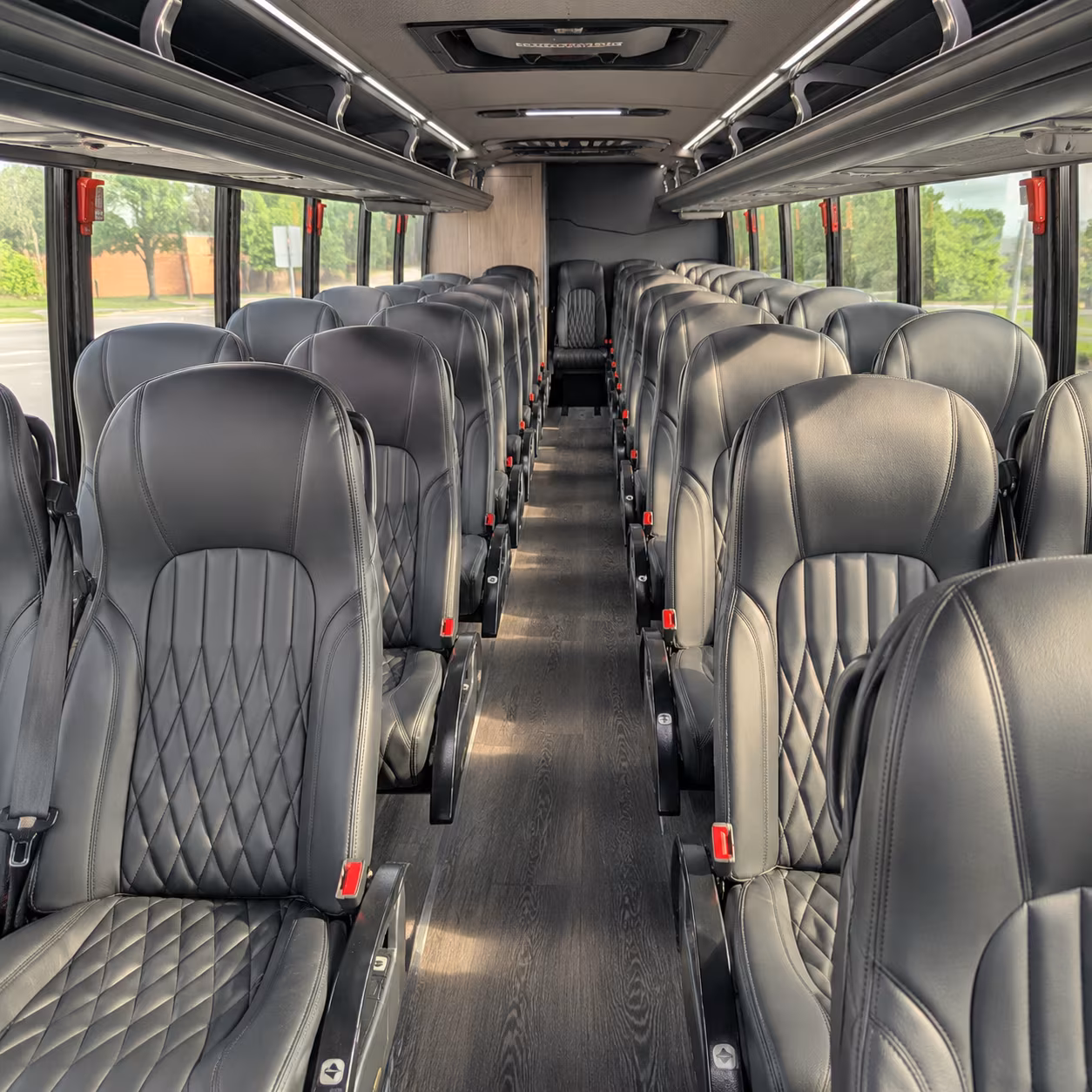 federal way 25 passenger minibus inside
