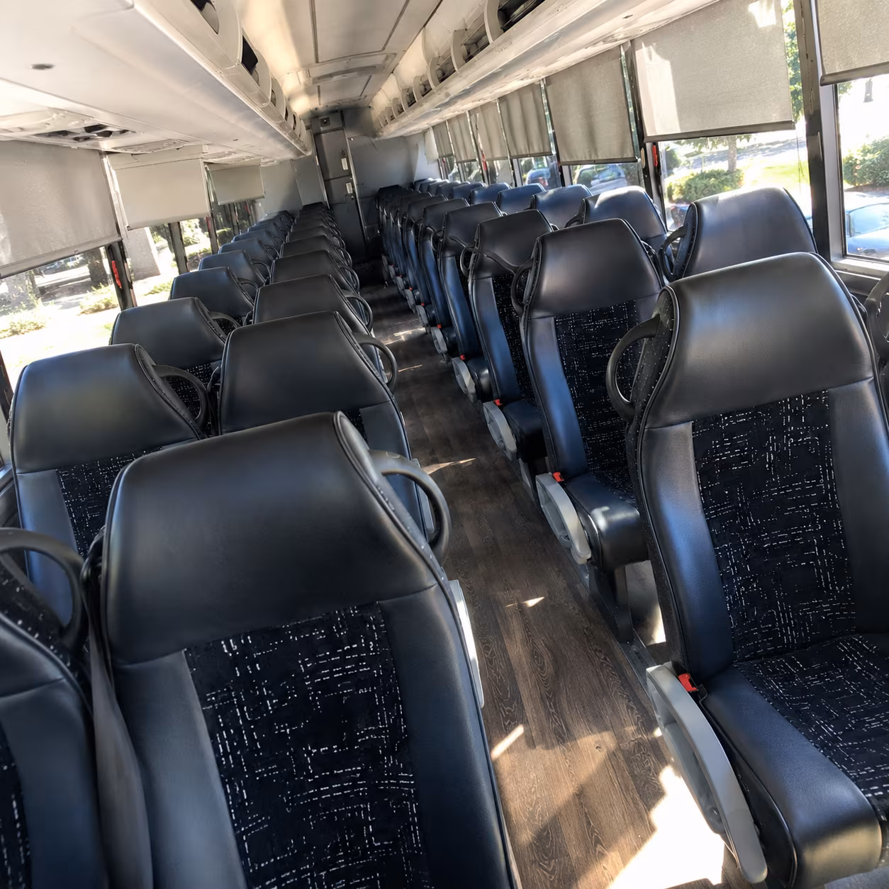 federal way 56 passenger charter bus interior