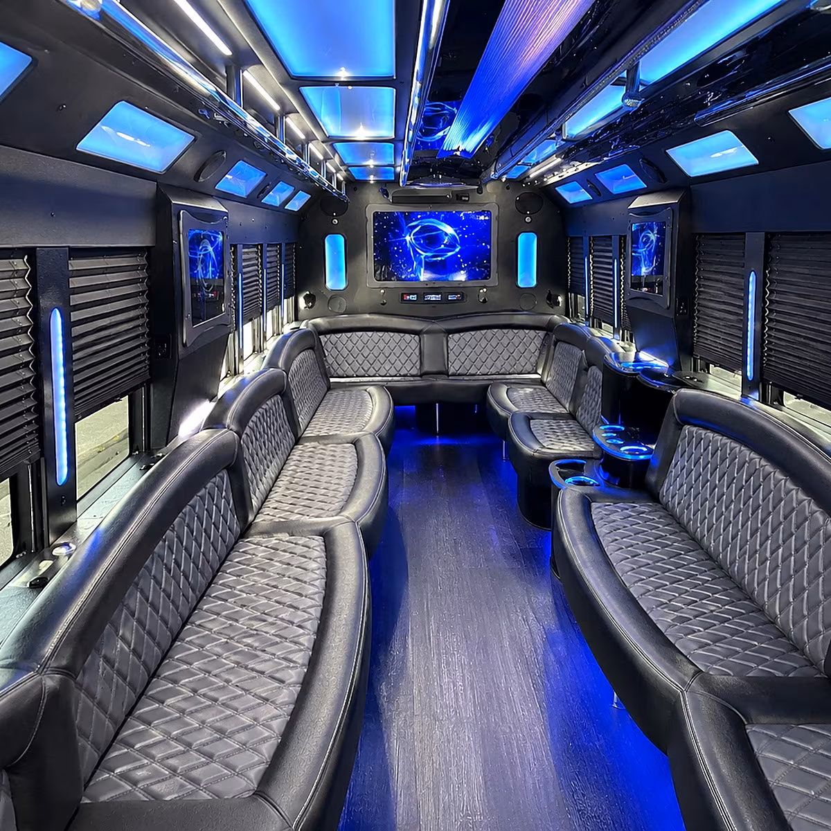 federal way party bus inside