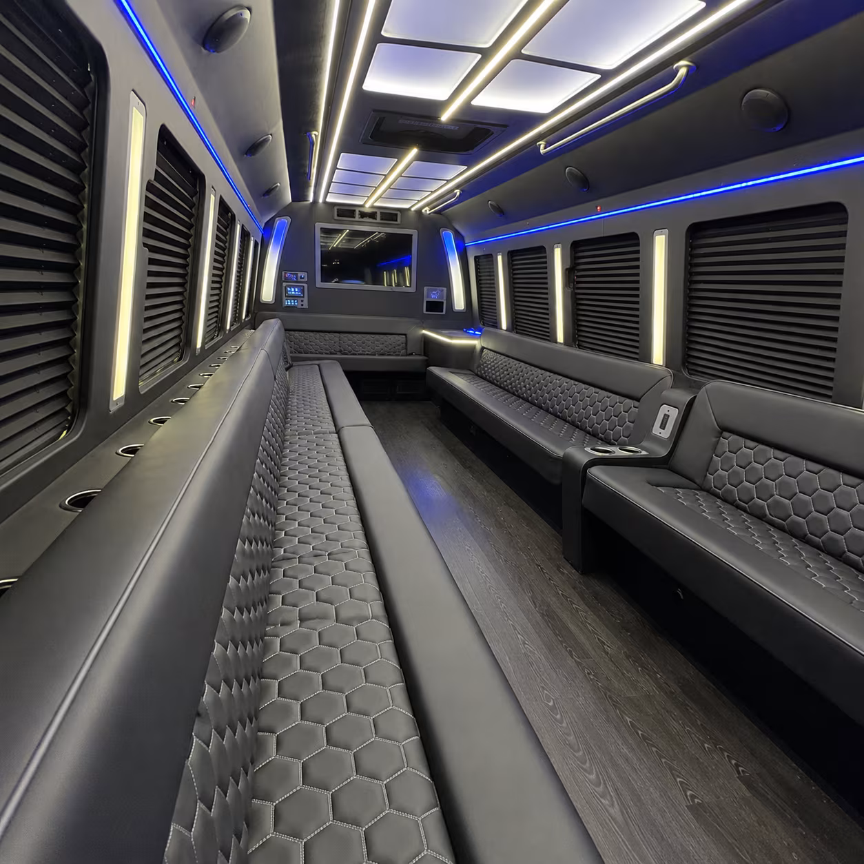 federal way party bus interior